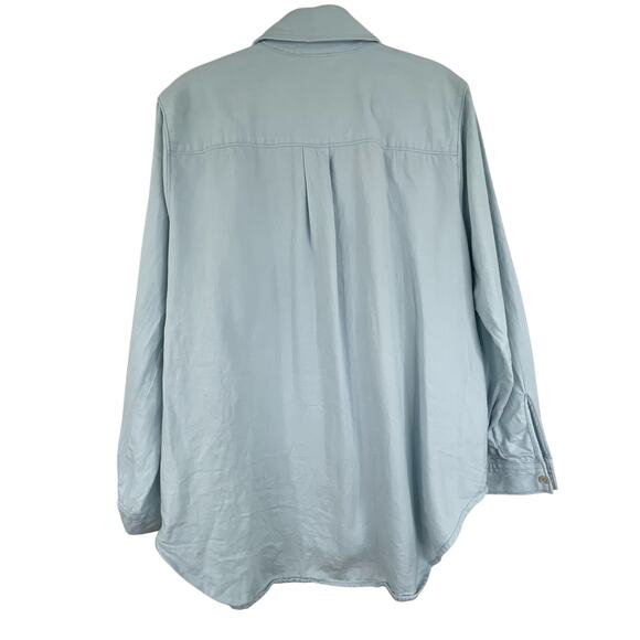 Lane Bryant Light Wash Denim Button Down Shirt Women's 14/16 western - Picture 6 of 11